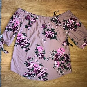 off the shoulder quarter sleeve